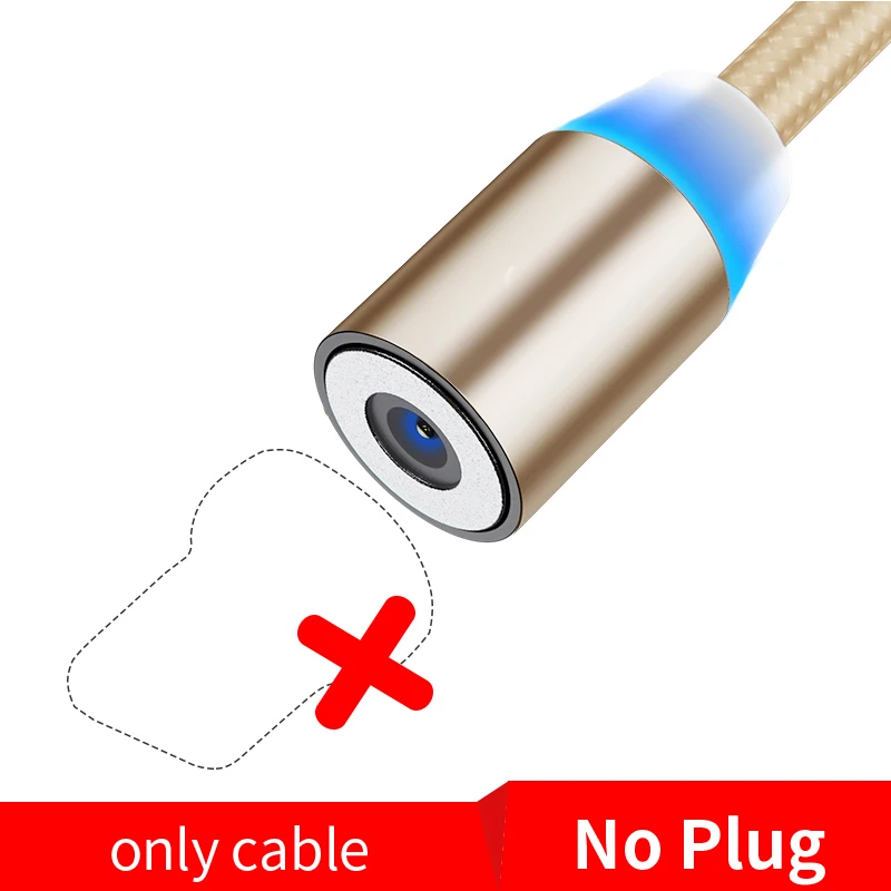 Only Cable Gold Магнитный кабель Олаф 1 м 2 м Micro usb type-C кабель для iPhone 11 Pro Max XS samsung S8 S9 Быстрая зарядка магнитное зарядное устройство USB кабель - Цвет: Only Cable Gold