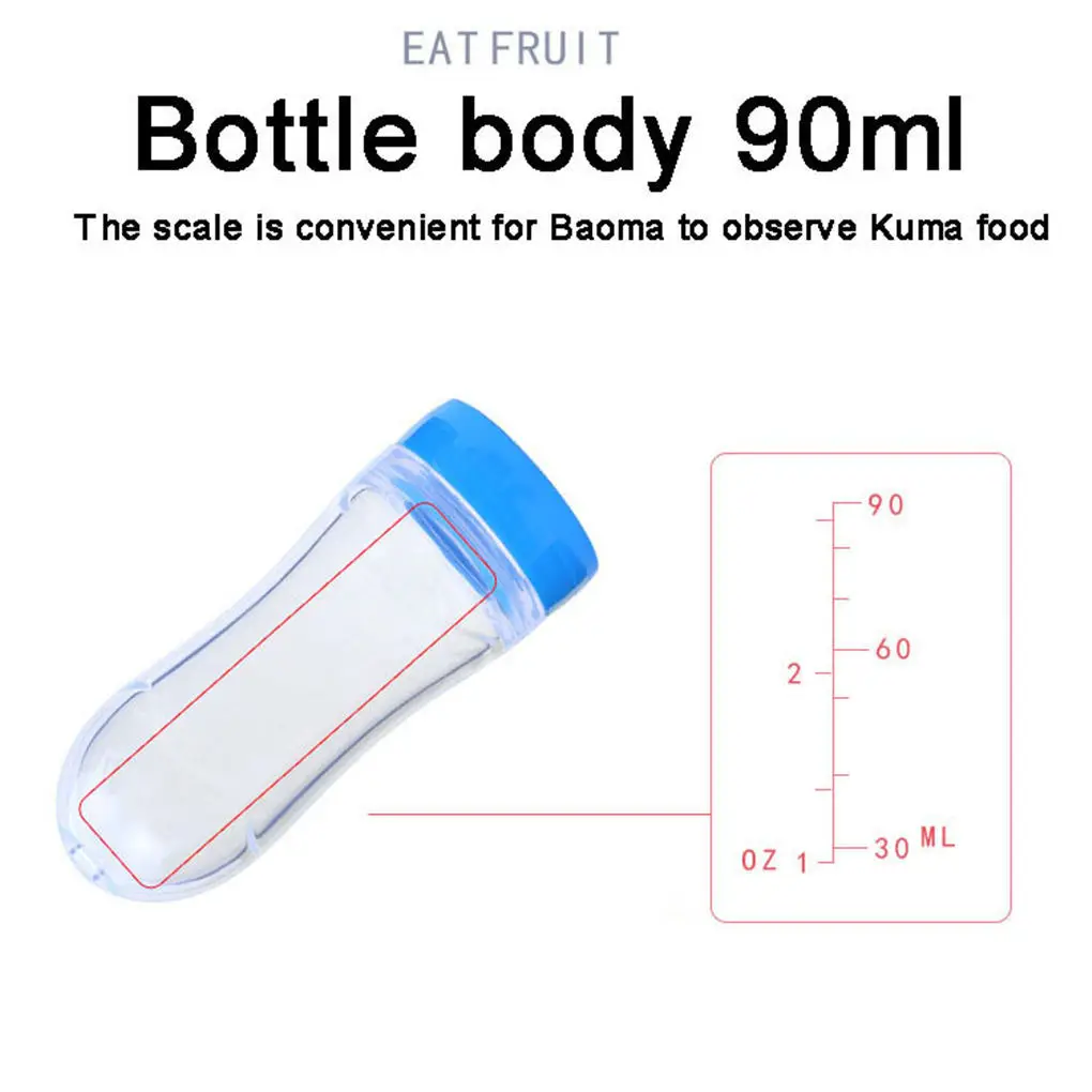 

2-in-1 Baby Squeeze Bottle Spoon Baby Silicone Feeding With Spoon Feeder Toddler Rice Cereal Food Feeding Dispenser Spoon 90ml