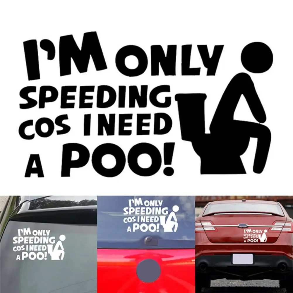 Стикер автомобиля креативный я только превышение скорости потому что мне нужен