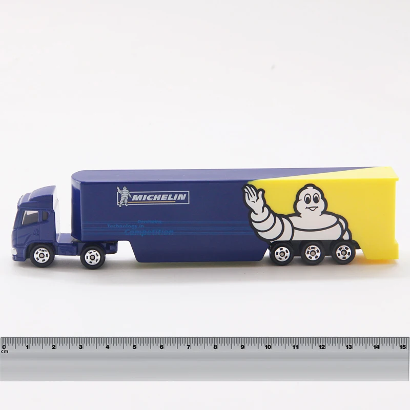 S01 Takara Tomy Tomica грузовик с двигателем Michelin 15 см длинный металлический Литая машина