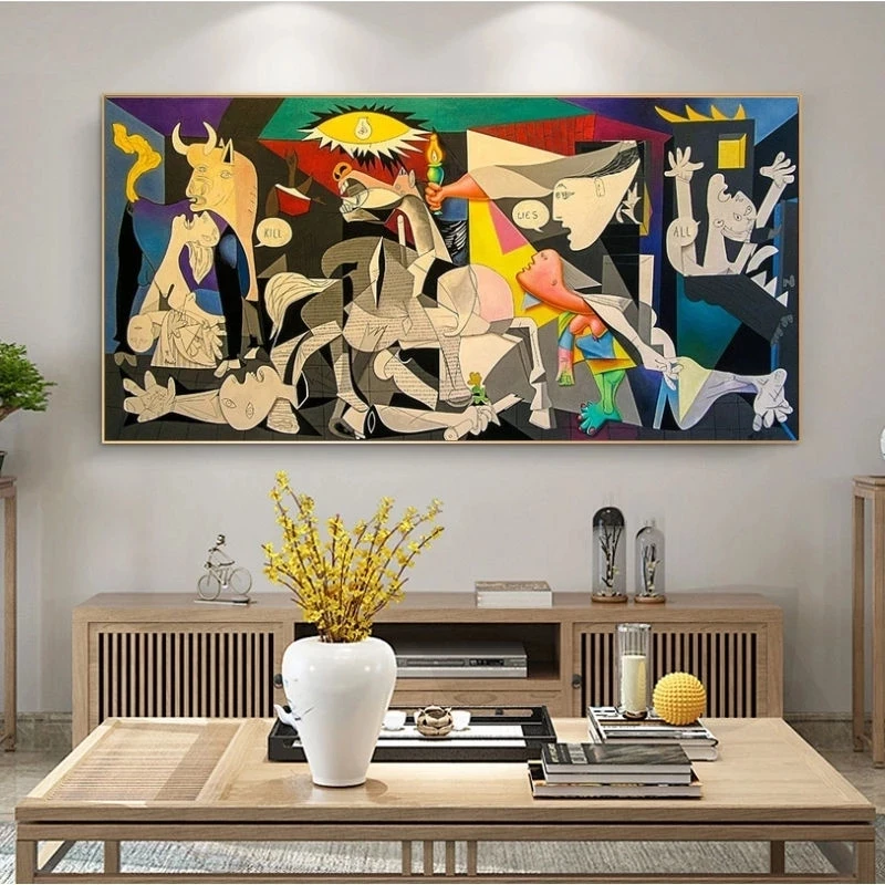 Cuadros Famous Canvas Wall Art Posters and Prints Picasso Pictures Guernica By Paintings Reproductions |