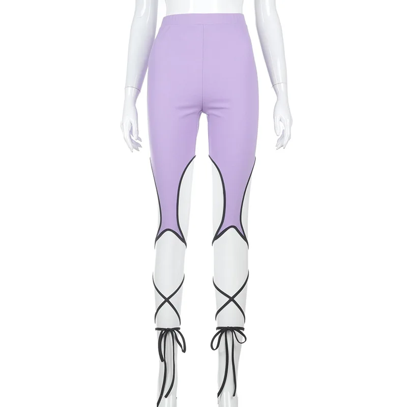 

Biker Shorts Women Cross Bandage Sporty Workout High Waist Fashion Cycling Shorts Womens Solid Skinny Trousers Clothing 2021 New