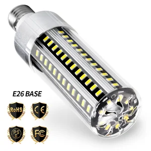 Светодиодсветильник лампа высокой мощности, E27, 220 В, светодиодная лампа 25 Вт, 35 Вт, 50 Вт, свечная лампа 110 В, E26, светодиодная лампа, алюминиевый вентилятор охлаждения, светильник мерцания, 5730