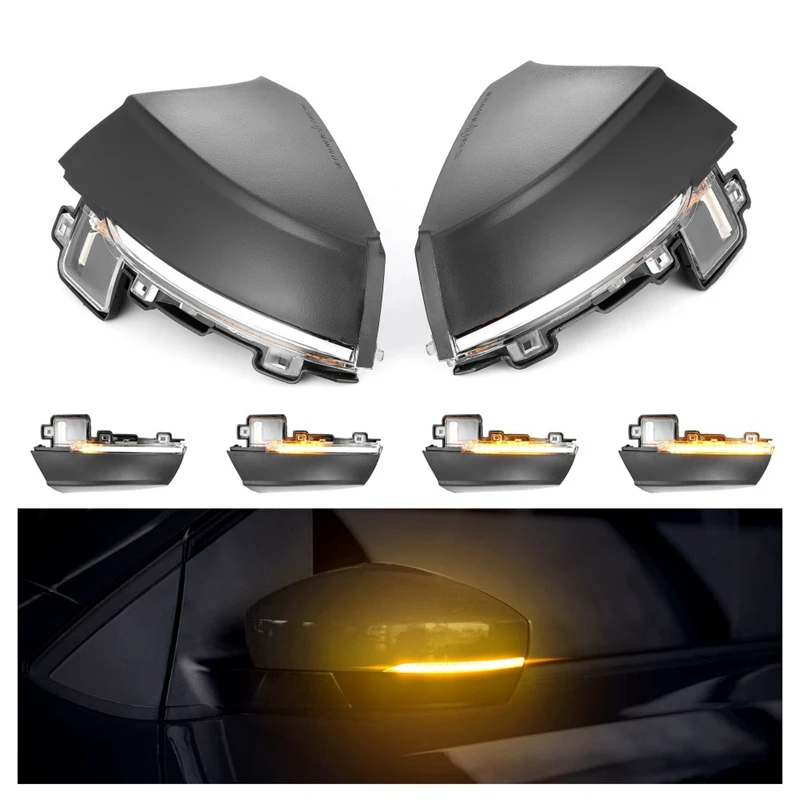 Светодиодный индикатор зеркала заднего вида 2 шт. для Polo MK5 6R 6C 2009 2017|Сигнальная