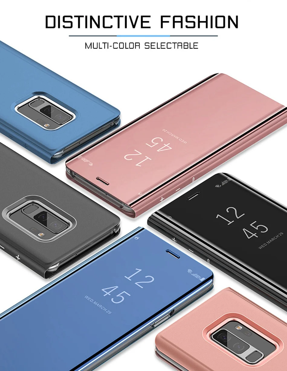 KISSCASE умный зеркальный флип-чехол для samsung Galaxy A50 A70 A40 A30 A90 A80 A20 A10 M40 M30 M20 A9 S10E S10 S9 S8 плюс Funda чехол на самсунг а50 for samsung a70 a80 a50