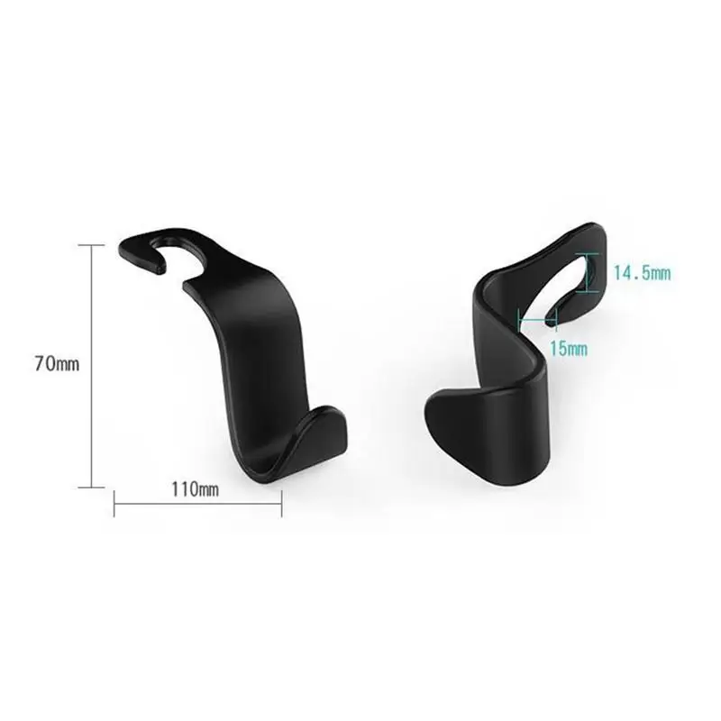 

4pcs Car Rear Seat Hook Back Seat Hidden Car Seat Hanger Multi-function Storage Ornaments Car Interior Accessories
