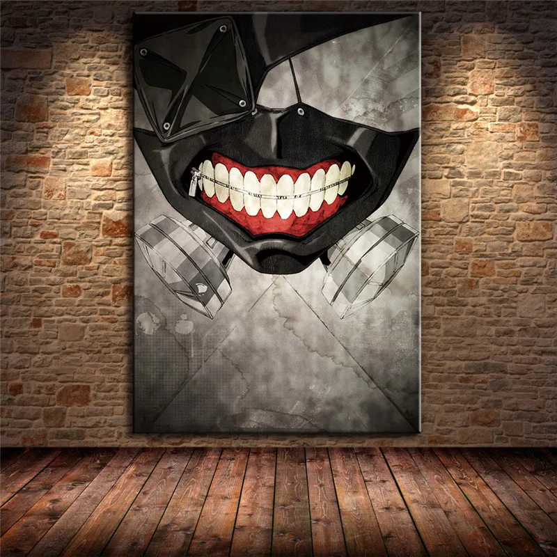 Украшение для семьи Японская популярная аниме Токийский Гуль живопись холст