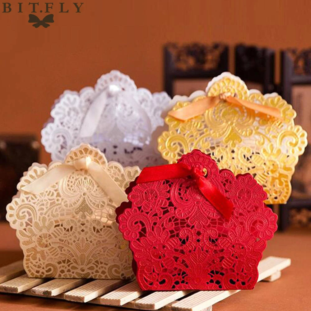 10 шт. квадратные конфеты коробки для шоколада украшения вечерние торжества