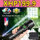 1000000 люмен XHP199 мощный яркий фонарик 18650 XHP160 перезаряжаемый фонарик высокой мощности тактический фонарь светодиодный фонарик