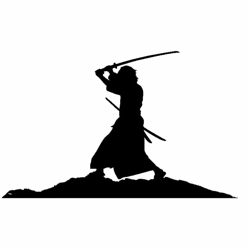 

LLY-1378 Classic Japanese Samurai Modeling Car Sticker PVC Fashion Auto Bumper Window Decoration Cover Scratch Waterproof Decals