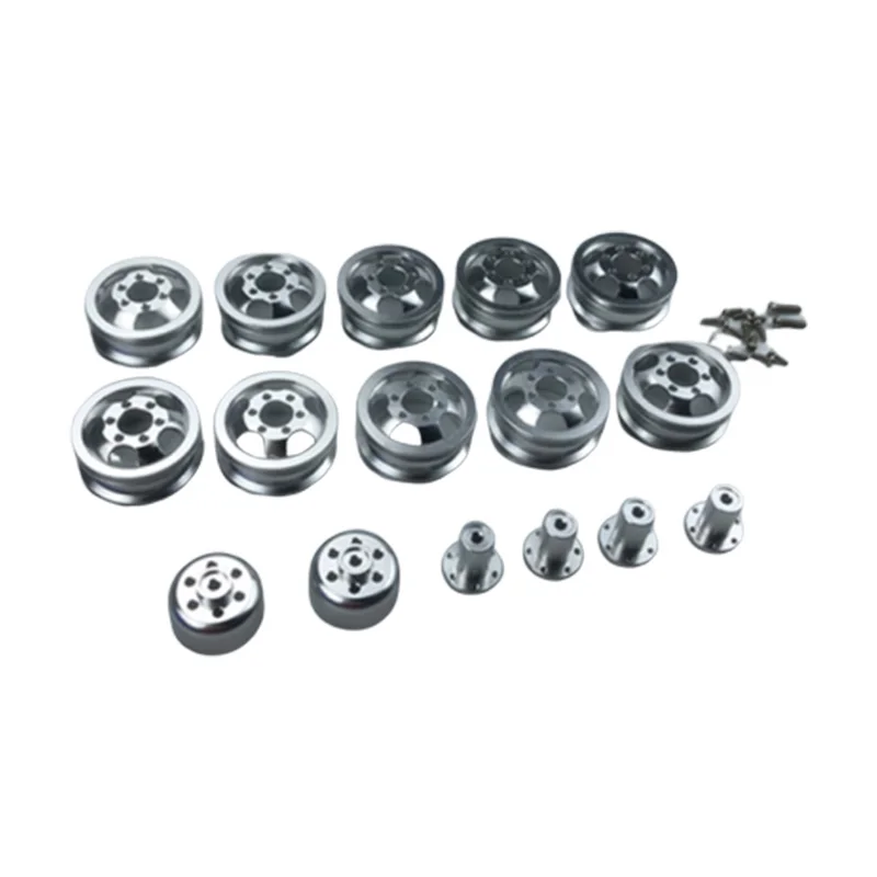 

Hot Metal Wheel Rim Wheel Hub for WPL C14 C24 B14 B24 B16 B36 Six Drive RC Car Spare Parts,Silver