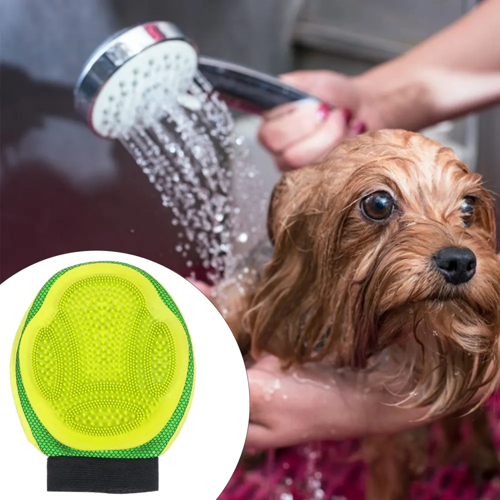 

Pet Hair Remover Glove Rubber Pet Grooming Glove Brush Pet Glove