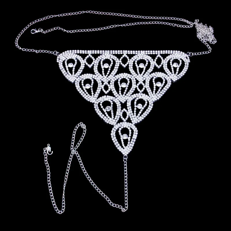 Новые очаровательные капли воды StoneFans Стразы нижнее белье женский сексуальный