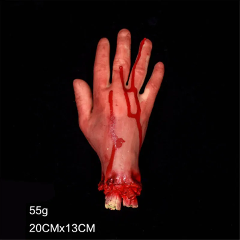 Ужасная шутка с разбитыми пальцами игрушки для Хэллоуина украшение разрезами