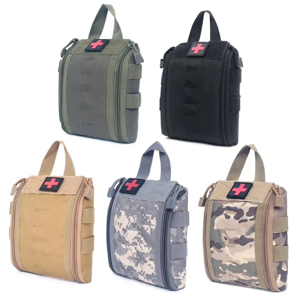 

Molle Tactical First Aid Kit Utility Medical Accessory Bag Waist Pack Survival Nylon Pouch Outdoor Survival Hunting Medic Bag