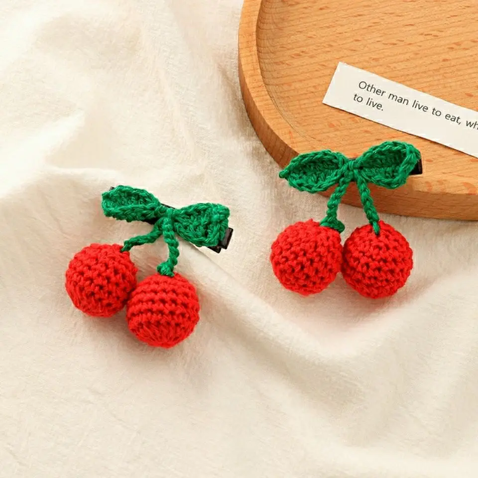 

1 Pcs Girls Cute Handmade Knitting Hair Clips Cute Girls Barrettes Safty Hairpins Headwear Kids Hair Accessories