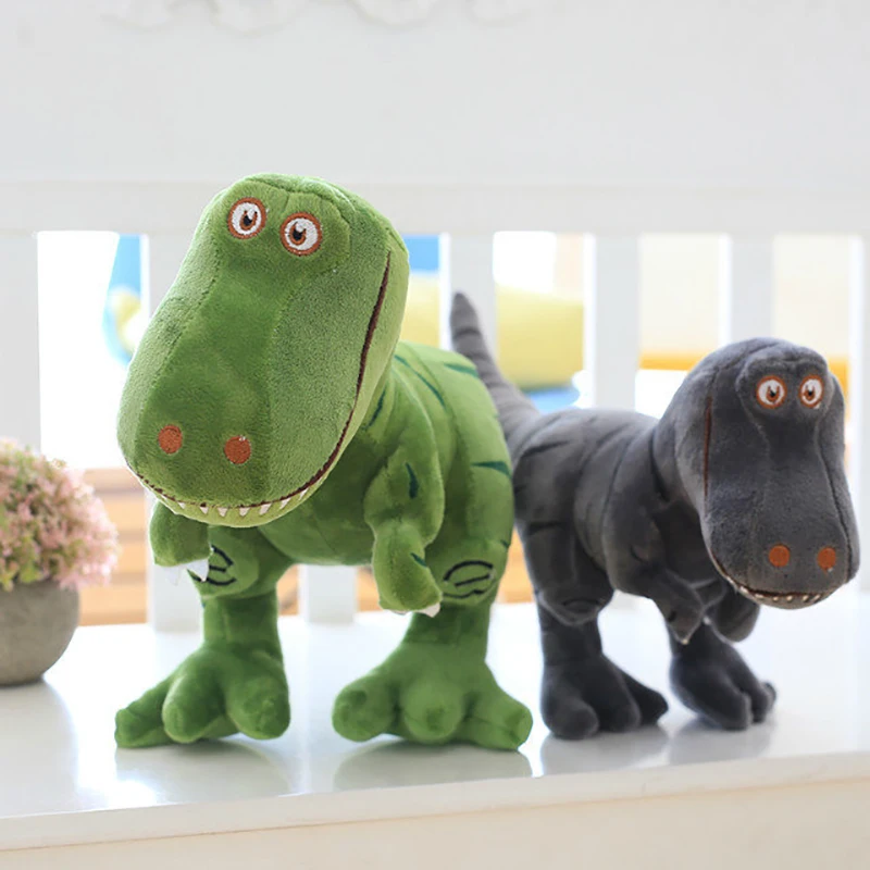 1pc 40cm New Dinosaur Plush Toys Cartoon Tyrannosaurus Cute Stuffed Toy Dolls for Kids Children Boys Birthday Gift 1pc 45 40cm simple pikachu pillow cushion plush toy dolls decorative pillows cartoon plush toys
