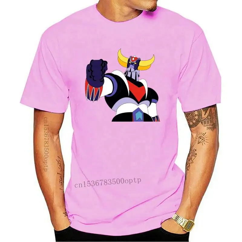 

Oversized 1UFO Robot Grendizer T-Shirt Men's Plus Size Short Sleeved Cotton Crew Neck T-Shirt