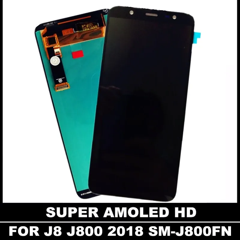 Полный дигитайзер ЖК Замена для samsung Galaxy J8 2018 J800 SM J800FN телефон s протестированный