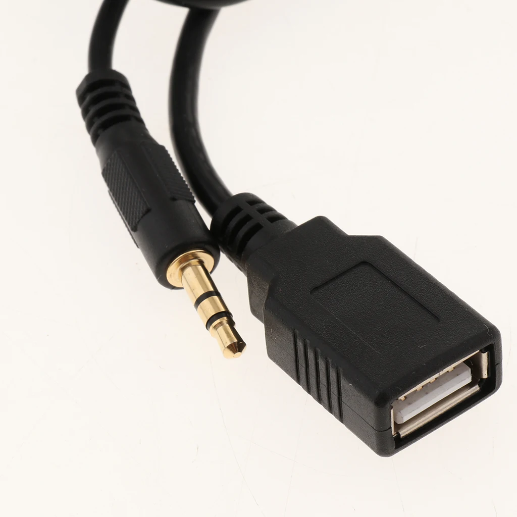 

Aux USB 3.5mm In Adapter MP3 Player Cable Radio Interface With Card Reader