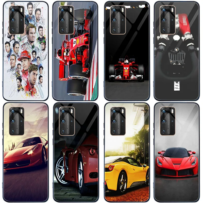 Себастьян Феттель Scuderia Ferrari Закаленное стекло Чехол для телефона Huawei Mate 20 30 40 P20 P30 P40 Lite Pro Plus P Smart 2019 Bags on.