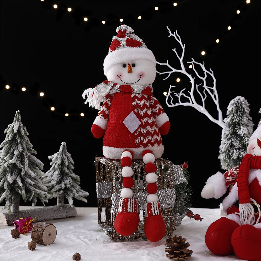 Рождественское украшение подвесные сидячие куклы ручной работы Искусственная