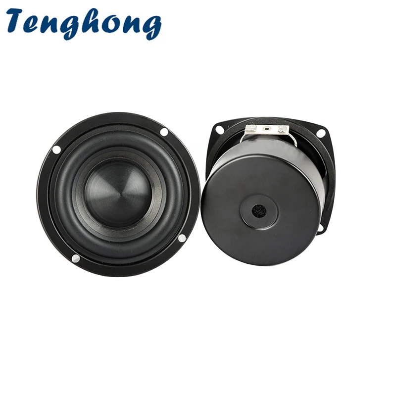 Tenghong 2 шт. 3 дюймов НЧ динамик HIFI Басс Динамик 4Ohm 8Ohm 25W Портативный Кепки Бас блок