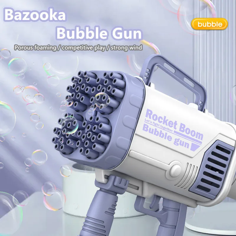 

64 hole super large bazooka bubble machine Gatling handheld children