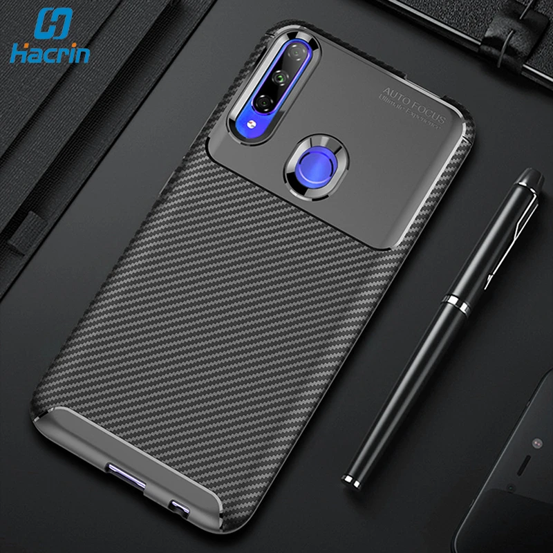 Чехол для huawei Honor 9X чехол глобальная версия углеродное волокно Мягкий
