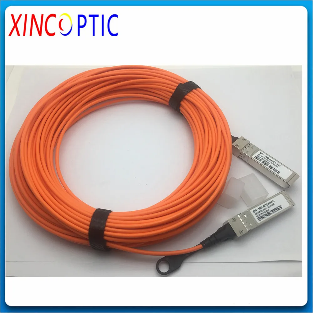 Бесплатная доставка 10G 15M 20M 25M 30M 50M AOC кабель SFP + to 15/20/25/30Meter модуль OM2 активный