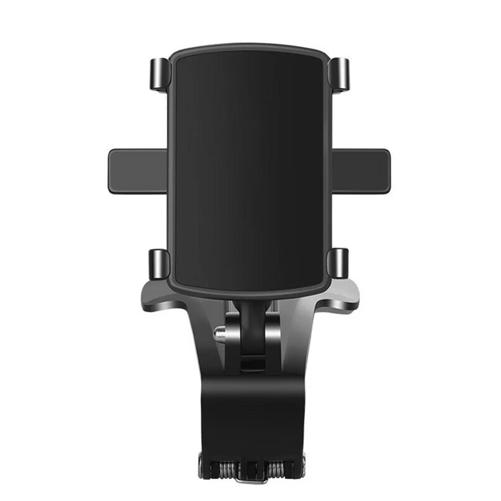 

For 3-7 Inch Dashboard Phone Holder ABS Clip 360 Rotation Mounts Holder Black 1 X