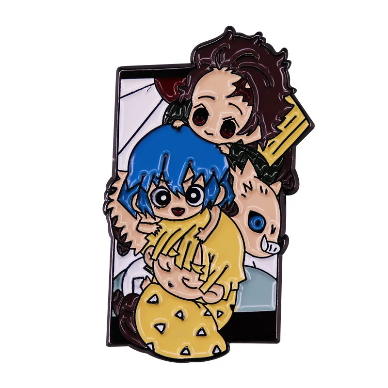 

BG852 Dongmanli Anime Pins Enamel Brooches for Women Men Lapel Pin Cartoon Metal Badge Collar Jewelry Gifts