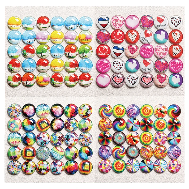 Круглые кабошоны для фотографий ручной работы 10 30 шт. мм|Ювелирная фурнитура и