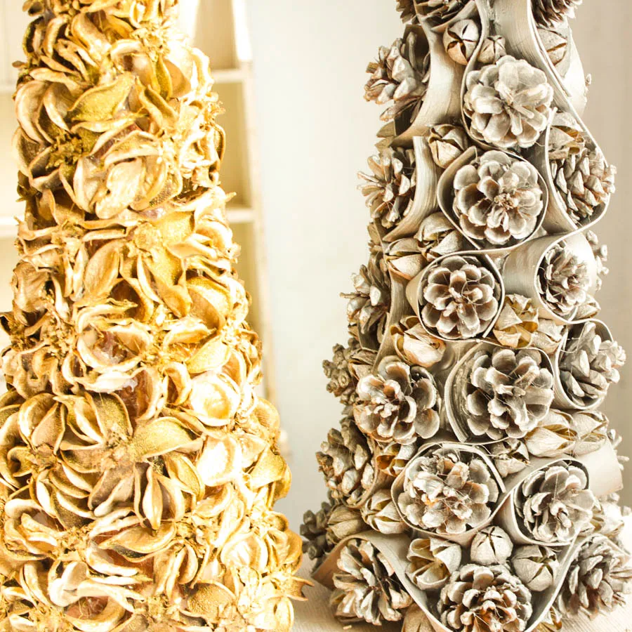 Сосновые шишки Рождественские украшения для дома Navidad 2019 серебряное золото