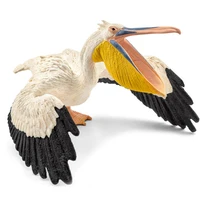 3 7 inch wild life pelicanings collectable animal toy animal model action toy figures learning education birds gifts 14752