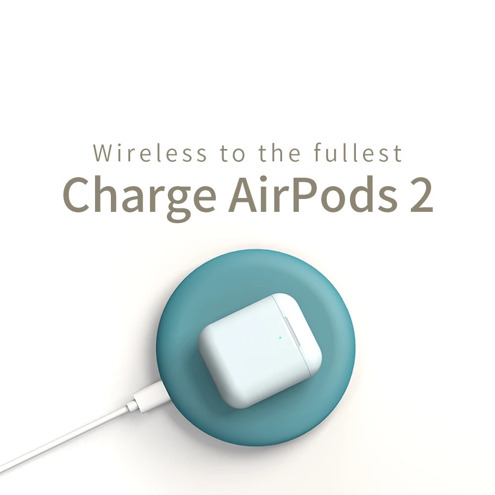 Цветное Беспроводное зарядное устройство Macaron для AirPod samsung Galaxy S9/S9 + S8 S7 Edge USB Qi