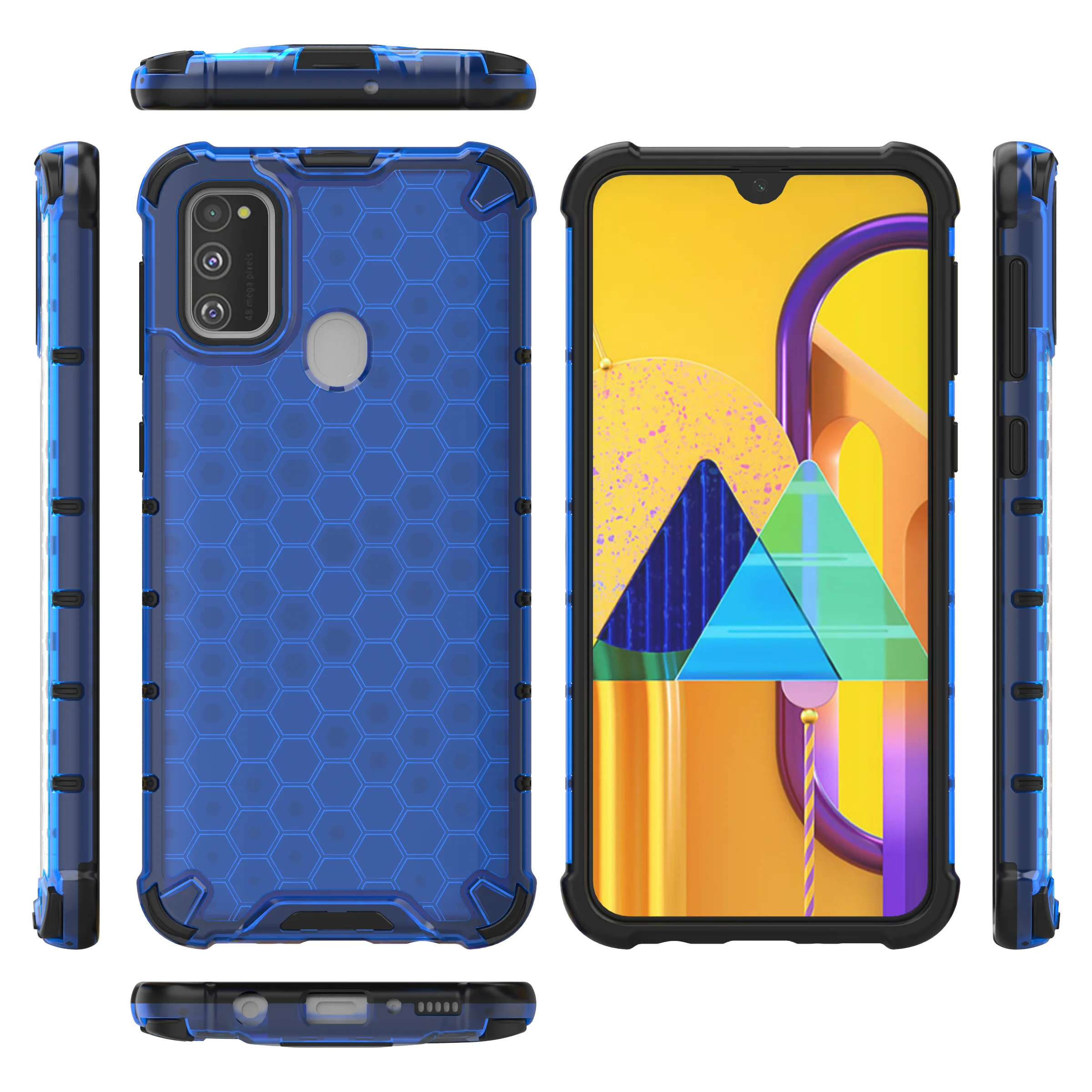

Phone Case For Samsung Galaxy M01 A01 Core J2 Prime M20 M30 M60S M80S M30S M11 M31S M51 M31 M02 M21S M40S M21 M02SHoneycomb