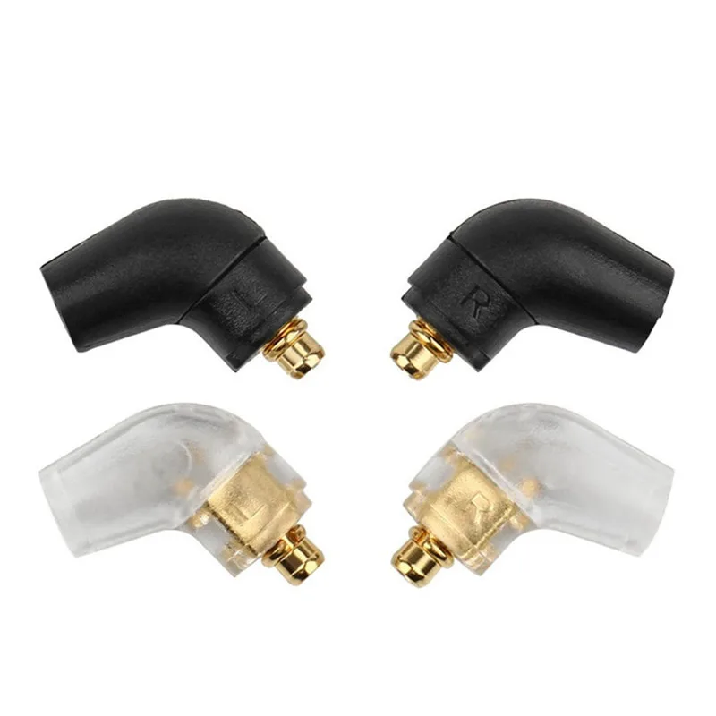 

Black Silver Earphone Pin Adapter 135 Degree For MMCX ER4 XR SR ER4SR ER4XR SE315 SE535 UE900 Solder Wire Plug Connector