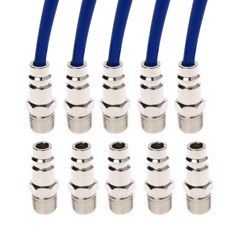 

Euro Air Line Hose Fitting Connector Quick Release 1/4 Inch BSP Male Thread