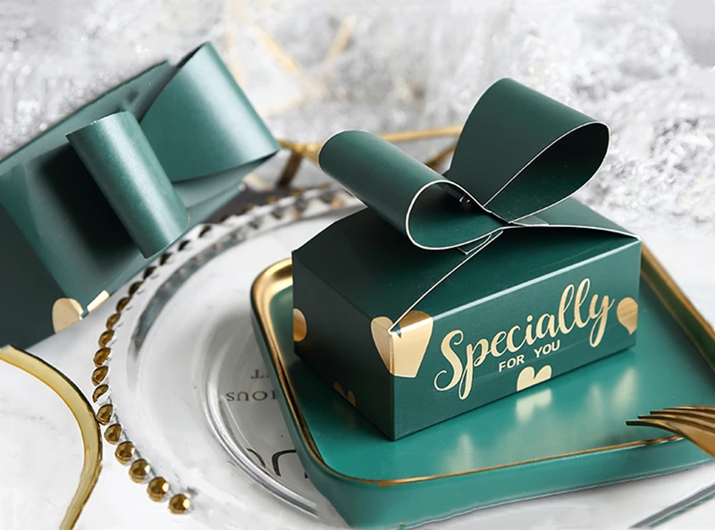 Новый золотой бриллиант свадебный подарок и милые подарочные сумки коробка