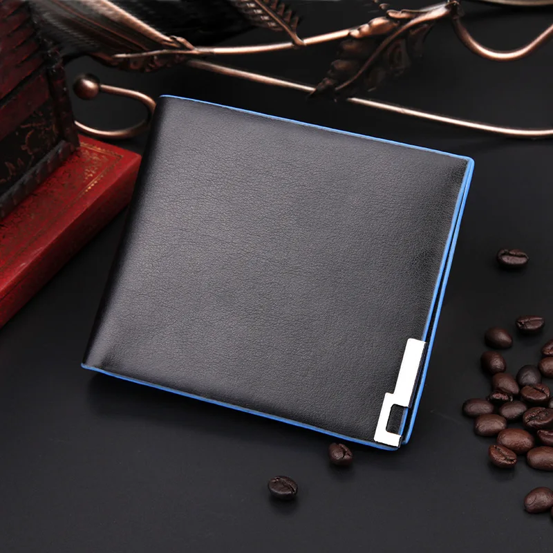 

Caze Kyts 2020 New Men's short wallet Korean version contrast color wallet color coin purse female color wallet ultra-thin