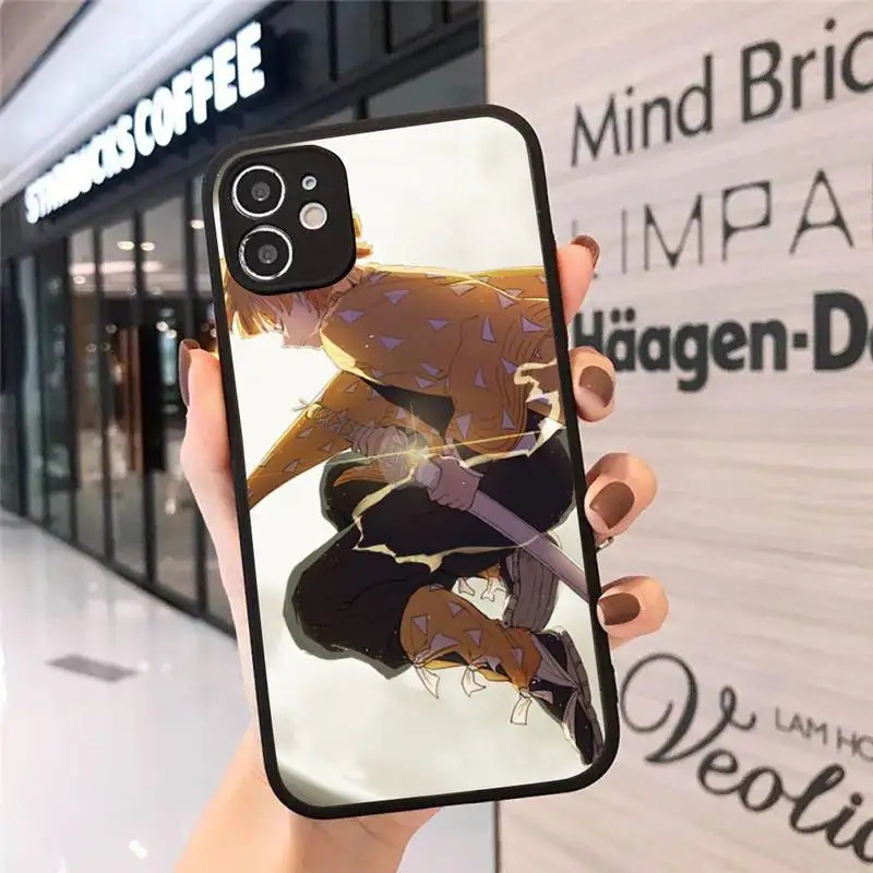 

Demon Slayer Phone Case matte transparent For iphone 7 8 11 12 plus mini x xs xr pro max cover