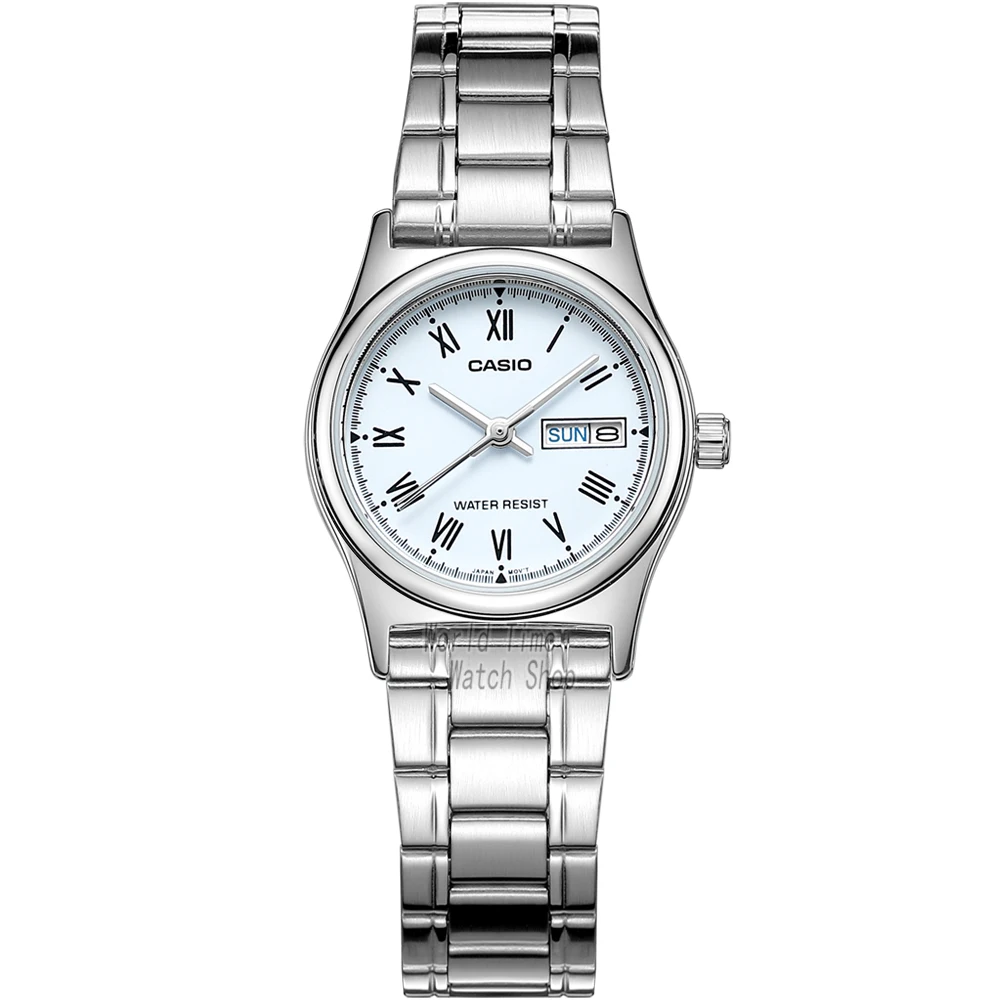 LTPV006D2B-1 Casio часы женские часы лучший бренд класса люкс Водонепроницаемый Кварцевые часы женские дамы Подарки Часы Спортивные часы - Цвет: LTPV006D2B-1