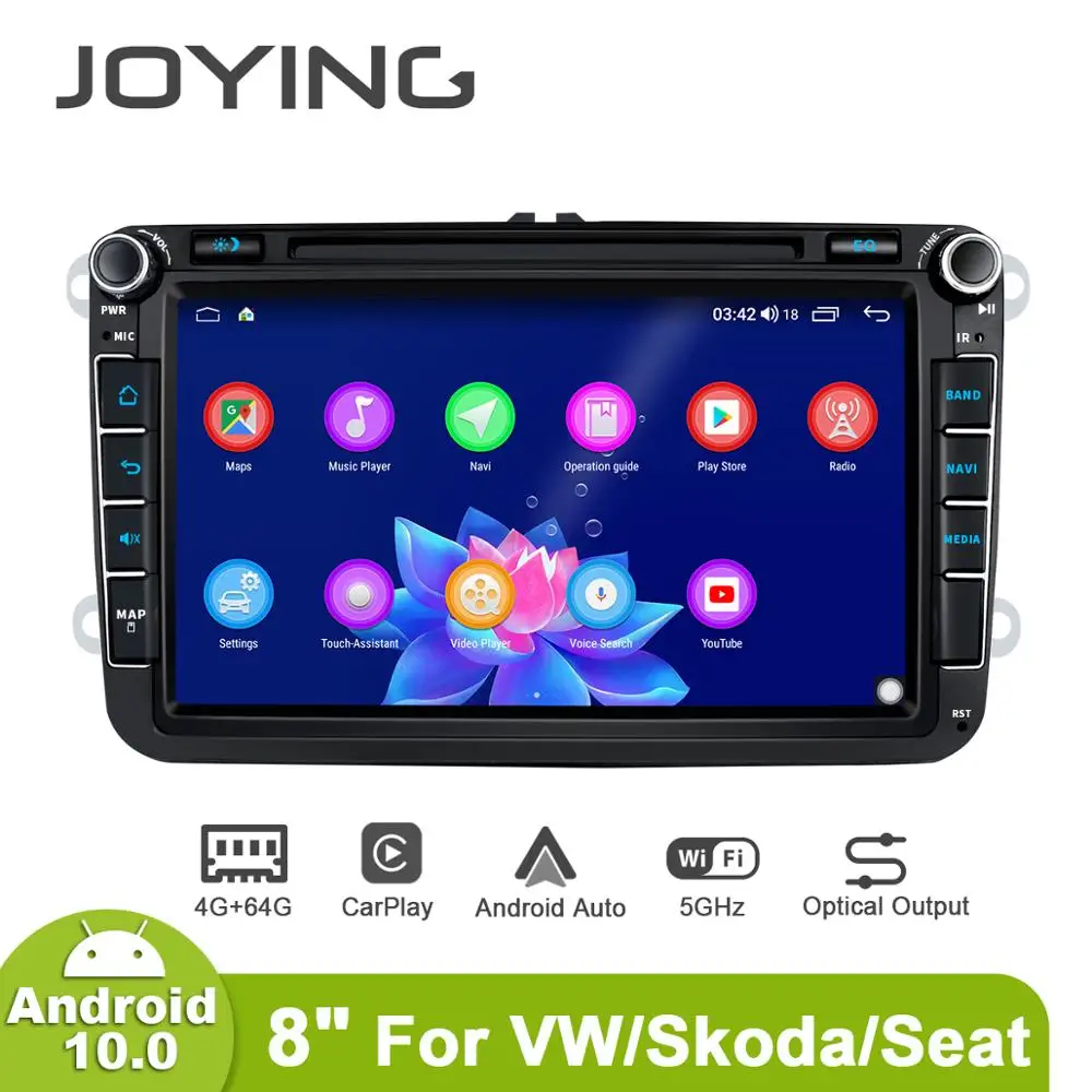 

Head Unit Android Car Multimedia Player For VW Volkswagen Seat Skoda Octavia Golf Passat B6 Polo Jetta 8” 2Din Radio 4G Carplay