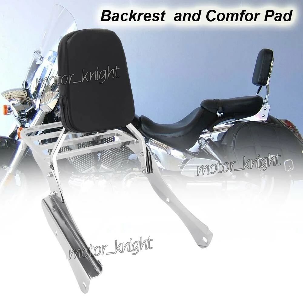 

Rear Luggage Rack Support Backrest Sissy Bar Passenger Seat Backrest for Honda Shadow Slasher400 (NC40)VT400/750 Spirit VT750DC