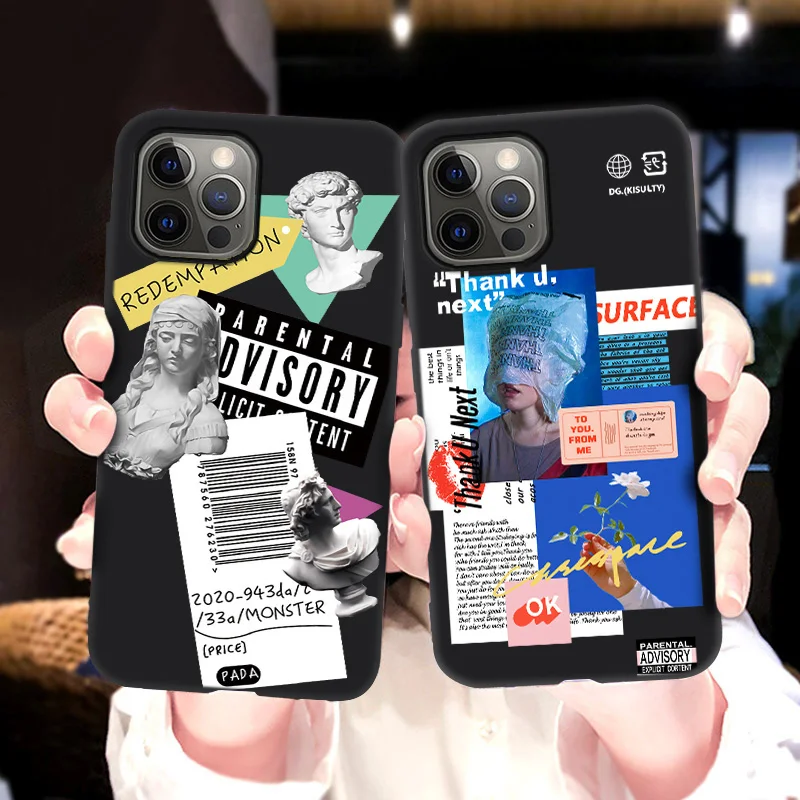 luxury art letter label phone case for infinix hot 10 lite 8 9 play case cover for infinix note 10 7 zero 8 smart 5 4 soft cases free global shipping