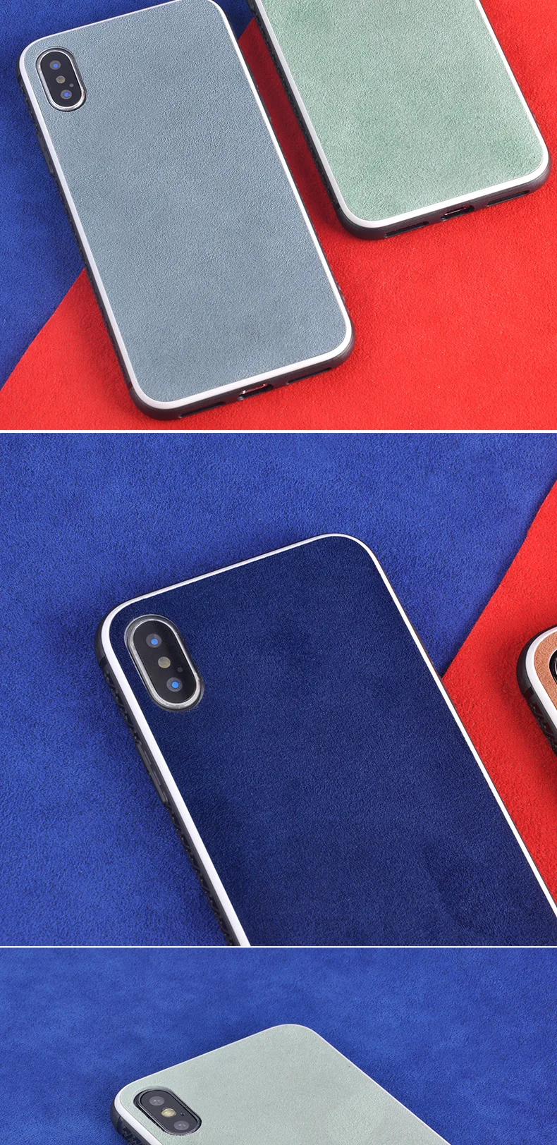 Итальянский тканевый чехол для iPhone X XS 11 Pro MAX, чехол для мобильного телефона с белой каймой, несколько цветов, флип-чехол с мехом, подходит для 6, 6s, 7, 8 Plus