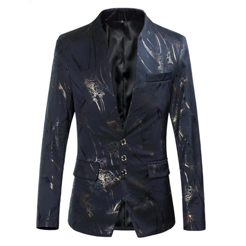 2019 новый осенний мужской блейзер Мужской Блейзер Костюмы Бизнес Slim Fit куртки