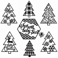 metal cutting dies merry christmas tree lace snowflake deer ho bbe letter words lattice honeycomb decorate cards scrapbook craft