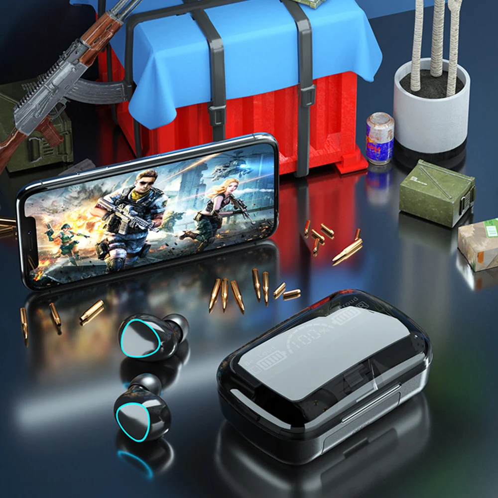 

Bluetooth Wireless Headphones with Microphone Sports Waterproof Bluetoth Earphones Earbuds Touch Control Music Headset For Phone